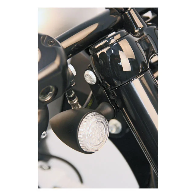 Cult-Werk Turn signal bracket set. Front. Black