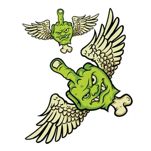 Lethal Threat Lethal Threat Flying f@#ks sticker