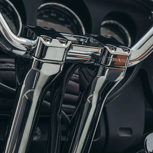 Trask Performance Assault risers 8". Chrome