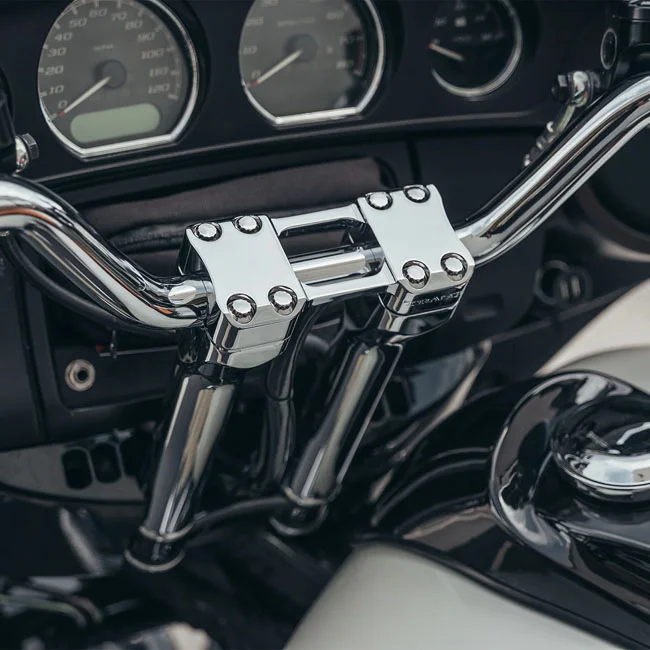 Trask Performance Assault risers 8". Chrome