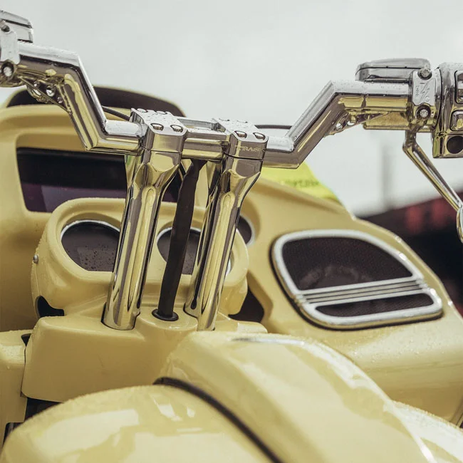Trask Performance Assault risers 8". Chrome