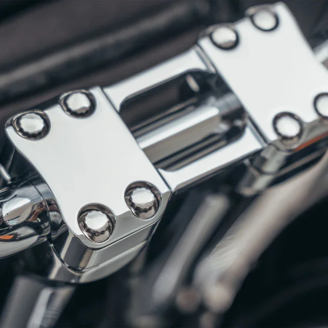 Trask Performance Assault risers 8". Chrome