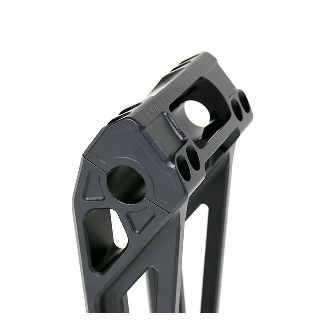 Kodlin Fastback risers for OEM digital speedo. 10". Black