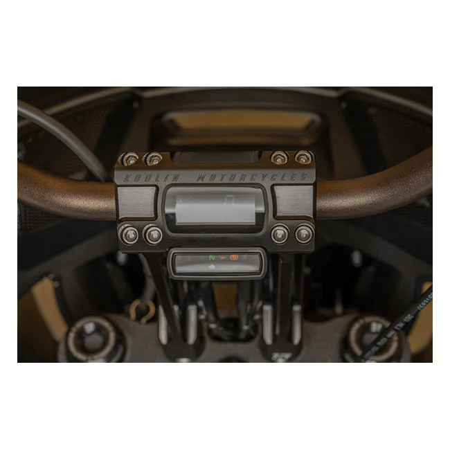 Kodlin Fastback risers for OEM digital speedo. 10". Black