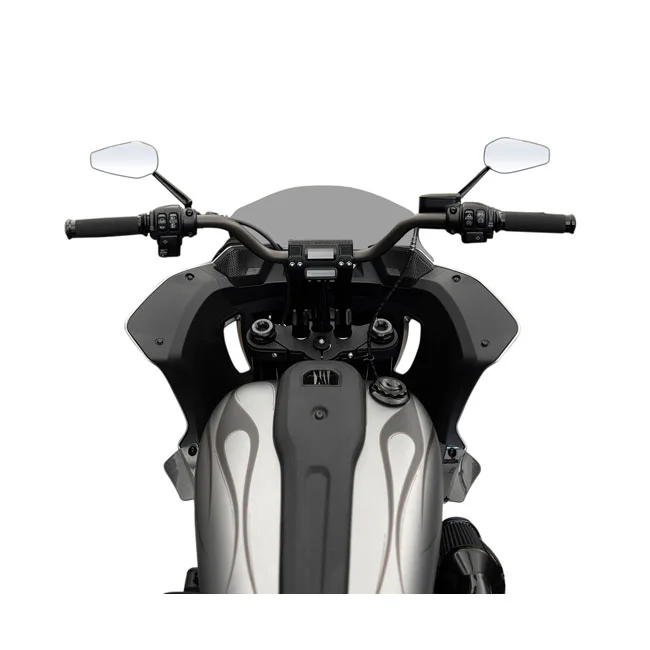 Kodlin Fastback risers for OEM digital speedo. 8". Black
