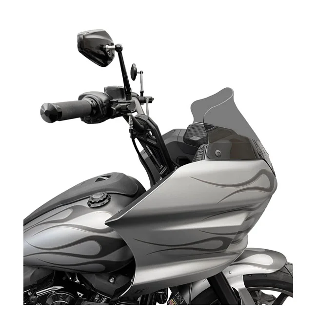 Kodlin Fastback risers for OEM digital speedo. 8". Black