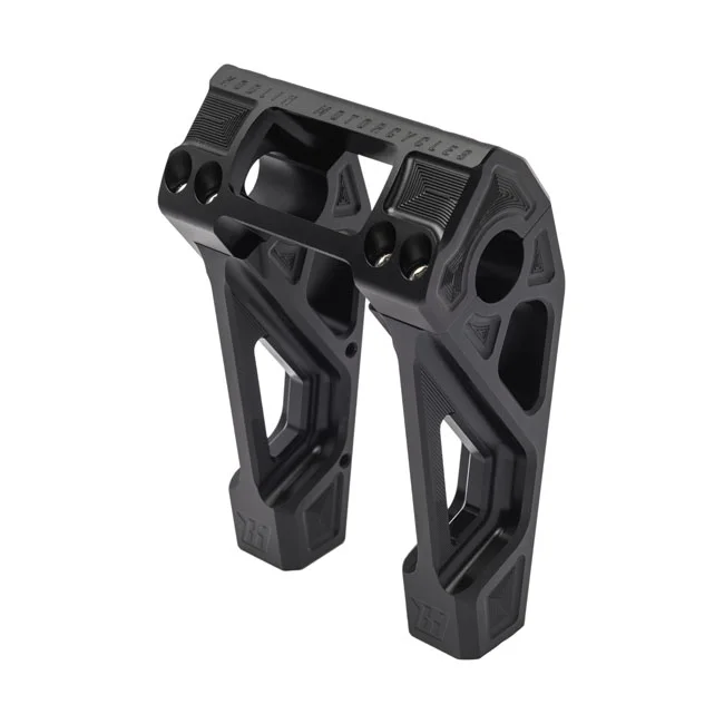 Kodlin Fastback risers for OEM digital speedo. 6". Black
