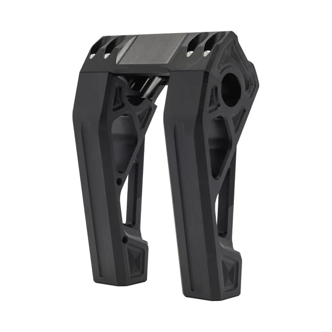 Kodlin Fastback risers for OEM digital speedo. 6". Black