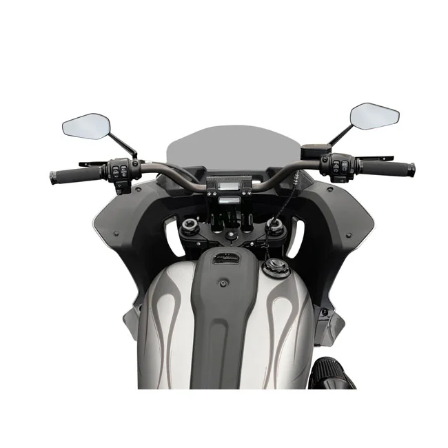 Kodlin Fastback risers for OEM digital speedo. 6". Black