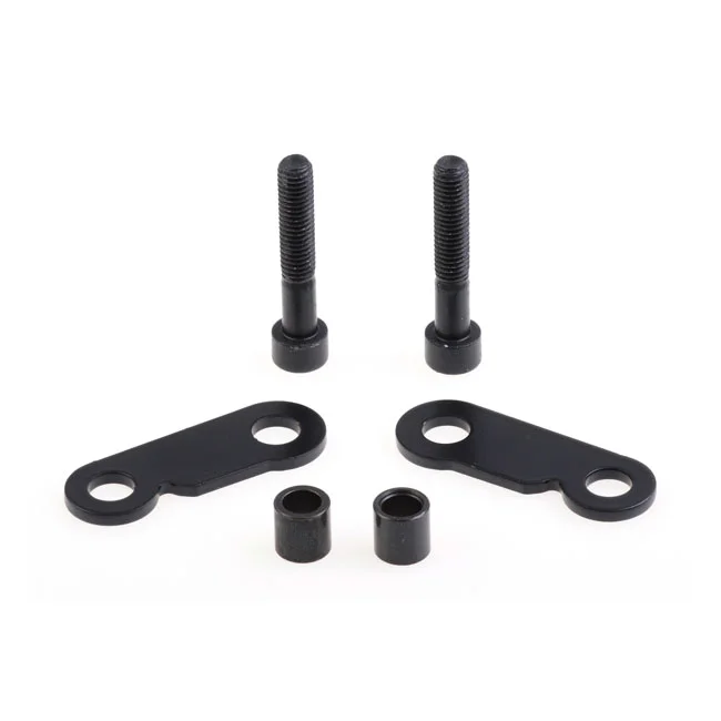 Cult-Werk Nightster turn signal bracket set. Front. Black