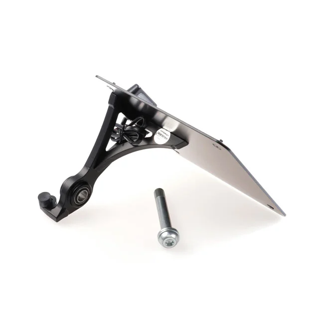 Cult-Werk Side mount license plate bracket, black. Germany