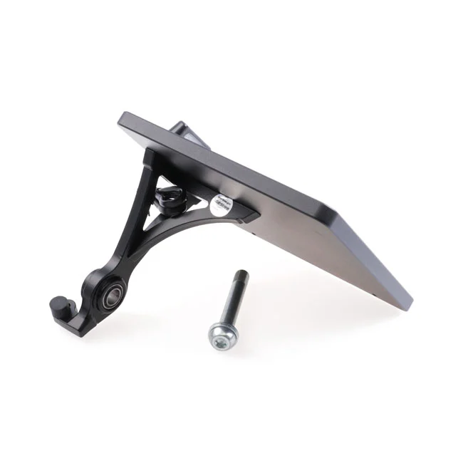 Cult-Werk Side mount license plate bracket, black. Germany