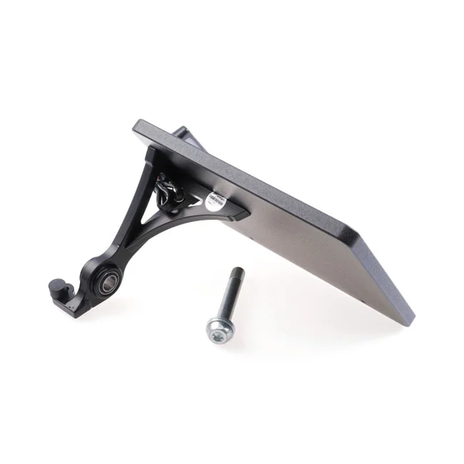 Cult-Werk Side mount license plate bracket, black. Austria
