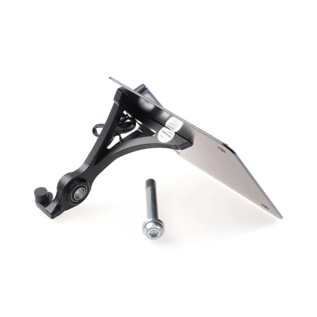 Cult-Werk Side mount license plate bracket, black. Italy
