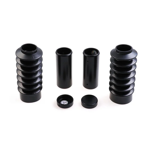 Cult-Werk 6-piece fork tube cover kit. Short. Black