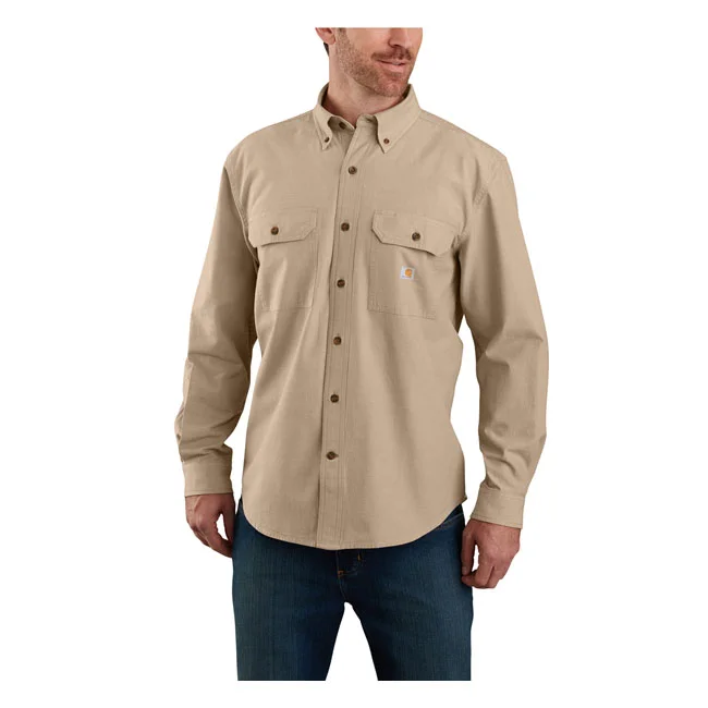 Carhartt Chambray shirt dark tan chambray