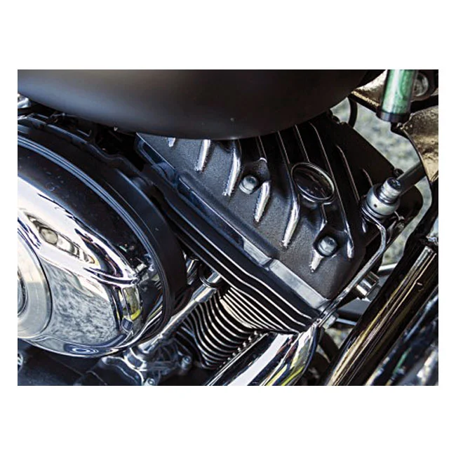 EMD Twin Cam Snatch rocker cover set. Black Cut