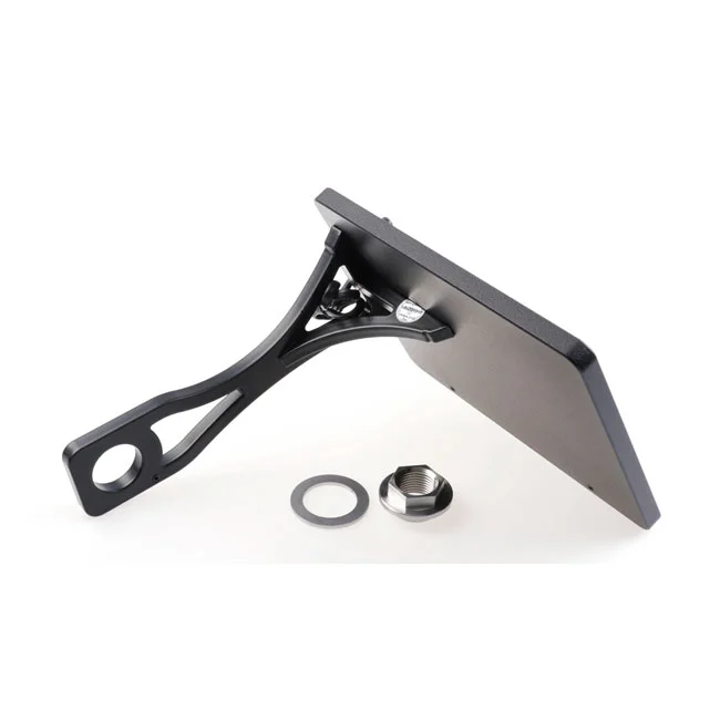Cult-Werk Side mount license plate bracket. Black. Austria