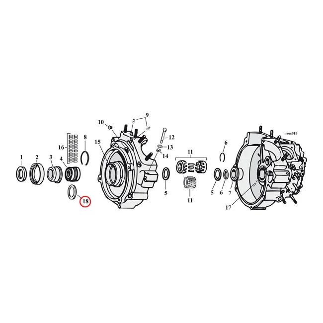 MCS Sprocket shaft bearing spacer shim .108" - 9128