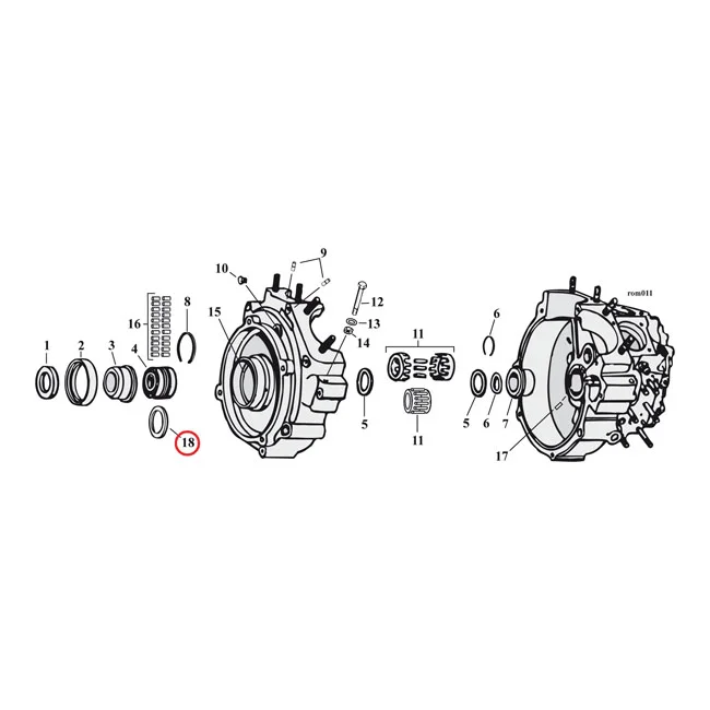 MCS Sprocket shaft bearing spacer shim .114" - 9131