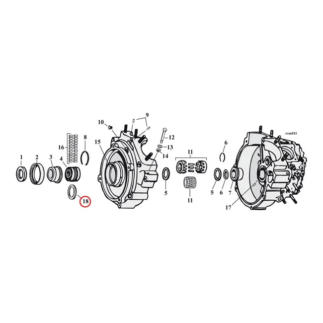 MCS Sprocket shaft bearing spacer shim .118" - 9133