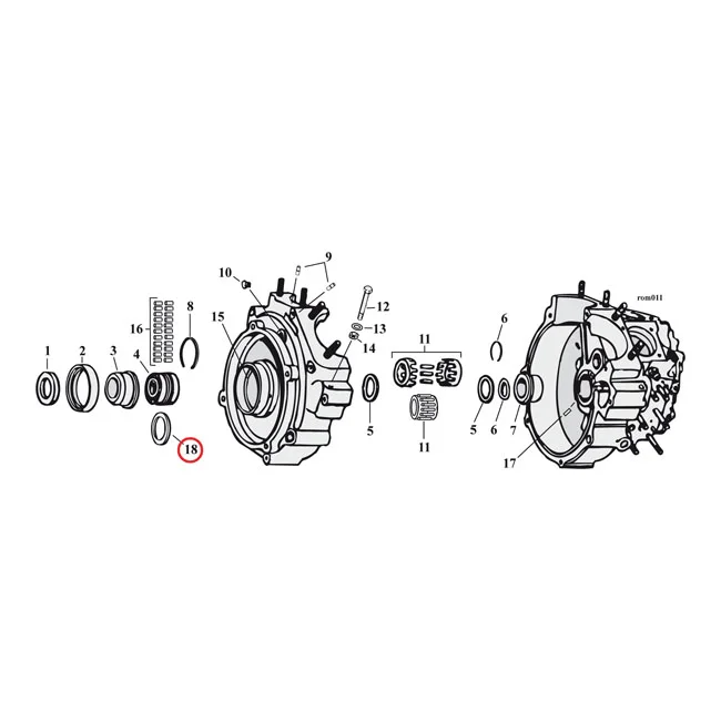 MCS Sprocket shaft bearing spacer shim .120" - 9134