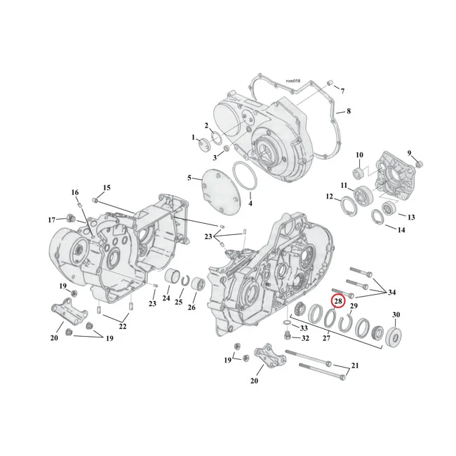 MCS Sprocket shaft bearing spacer shim .100" - 9142