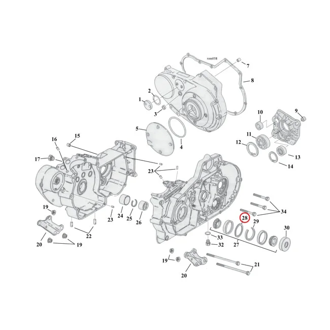 MCS Sprocket shaft bearing spacer shim .102" - 9143