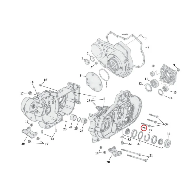 MCS Sprocket shaft bearing spacer shim .104" - 9144