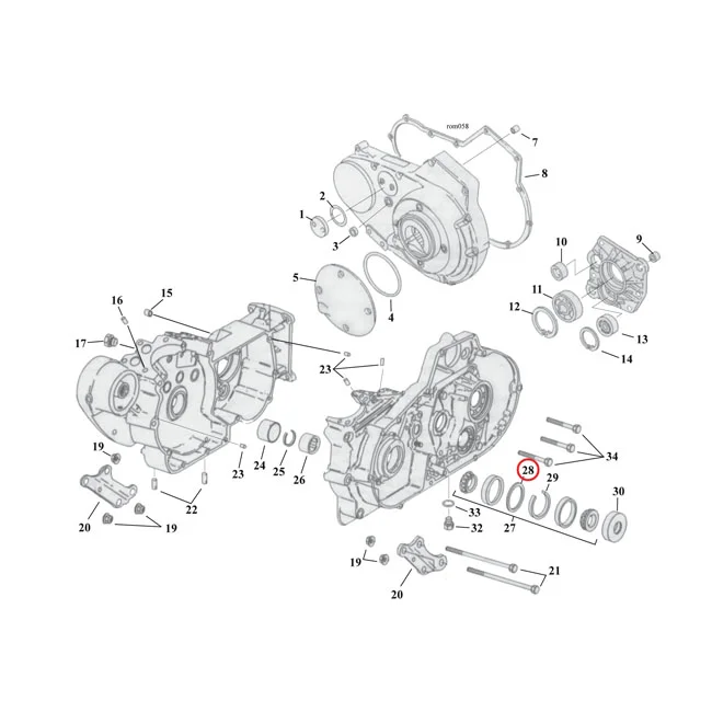 MCS Sprocket shaft bearing spacer shim .108" - 9146