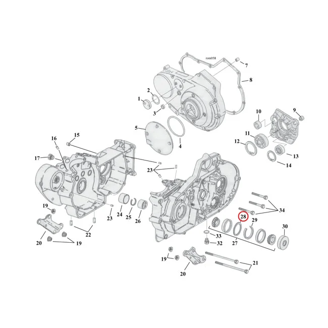 MCS Sprocket shaft bearing spacer shim .110" - 9147