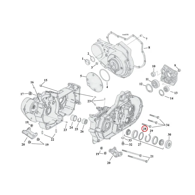 MCS Sprocket shaft bearing spacer shim .112" - 9148