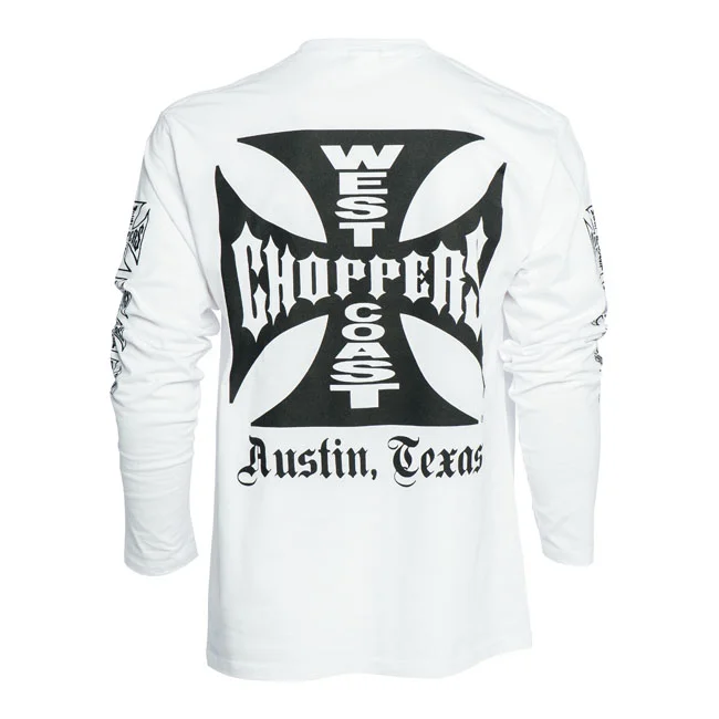 West Coast Choppers WCC OG Cross long sleeve white
