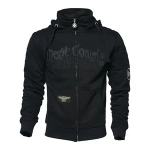 West Coast Choppers WCC Choppers Por Vida zip hoodie black