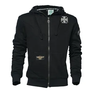 West Coast Choppers WCC OG Classic Panel zip hoodie black
