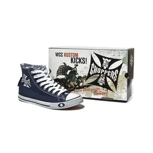 West Coast Choppers WCC Warrior hi-tops shoes navy