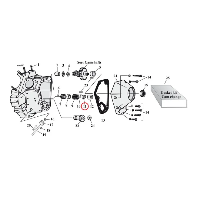 MCS Nut, pinion shaft gear - 7916A