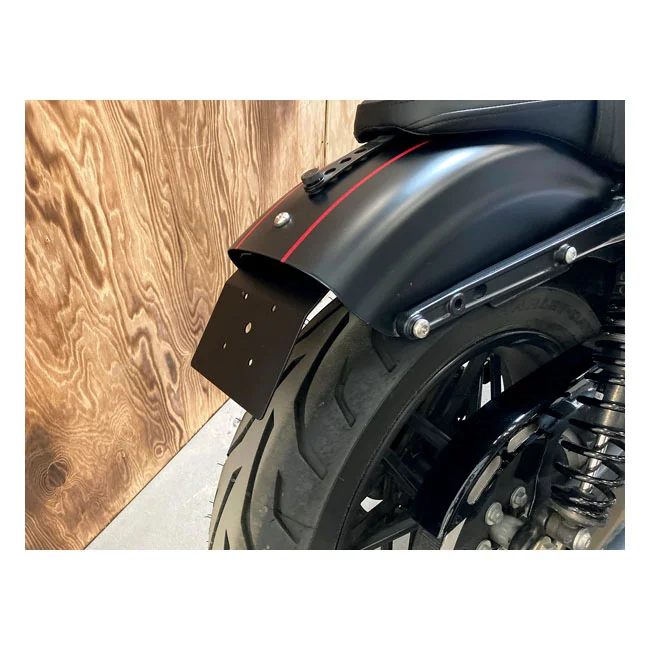 Danish Motorcycle Parts DMP, under fender license plate holder. Black