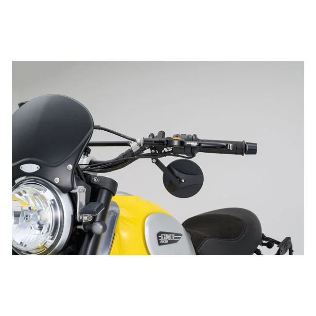 Daytona Clamp-on ABS mirror. 22mm