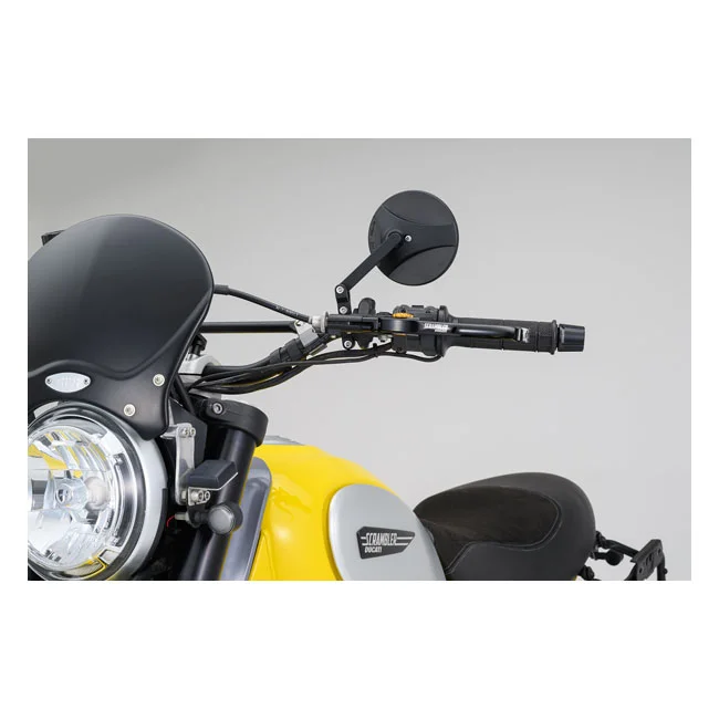 Daytona Clamp-on ABS mirror. 22mm