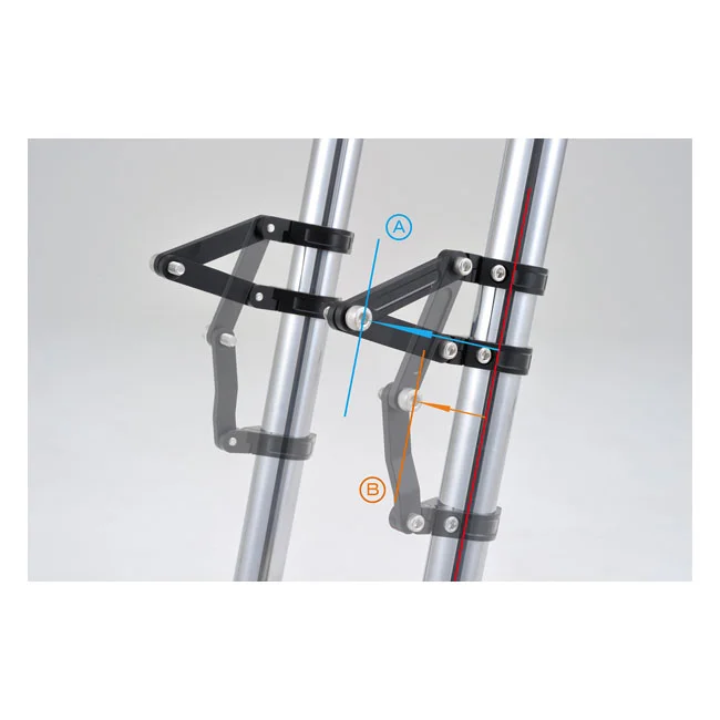 Daytona Dual Axis adjustable headlamp bracket. 35mm