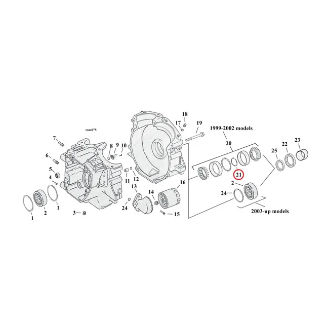 MCS Sprocket shaft bearing spacer shim .092" - 9120