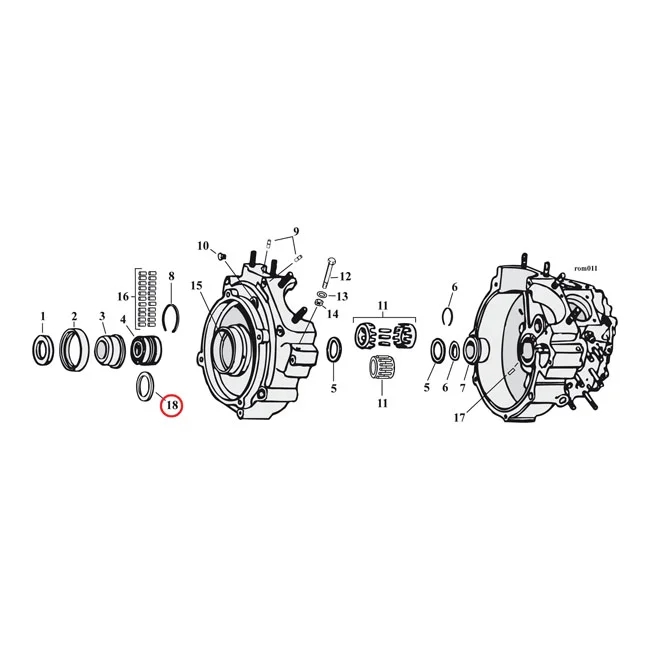 MCS Sprocket shaft bearing spacer shim .094" - 9121