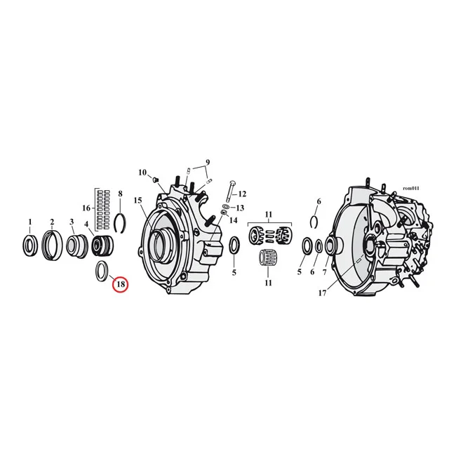 MCS Sprocket shaft bearing spacer shim .096" - 9122