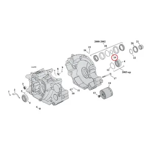 MCS Sprocket shaft bearing spacer shim .096"