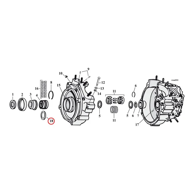 MCS Sprocket shaft bearing spacer shim .098" - 9123