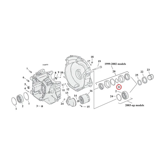 MCS Sprocket shaft bearing spacer shim .098" - 9123