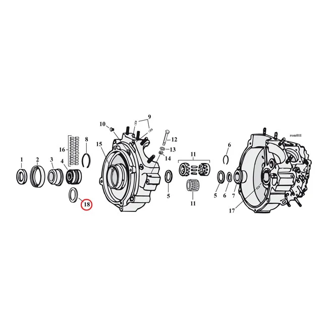 MCS Sprocket shaft bearing spacer shim .104" - 9126