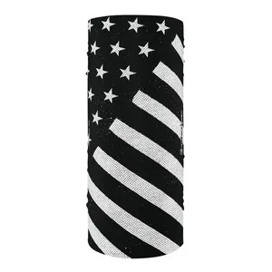 Zan Headgear ZANheadgear Motley Tube polyester black & white flag
