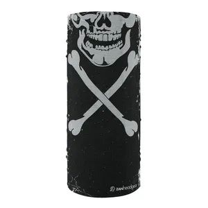 Zan Headgear ZANheadgear Motley Tube polyester skull xbones